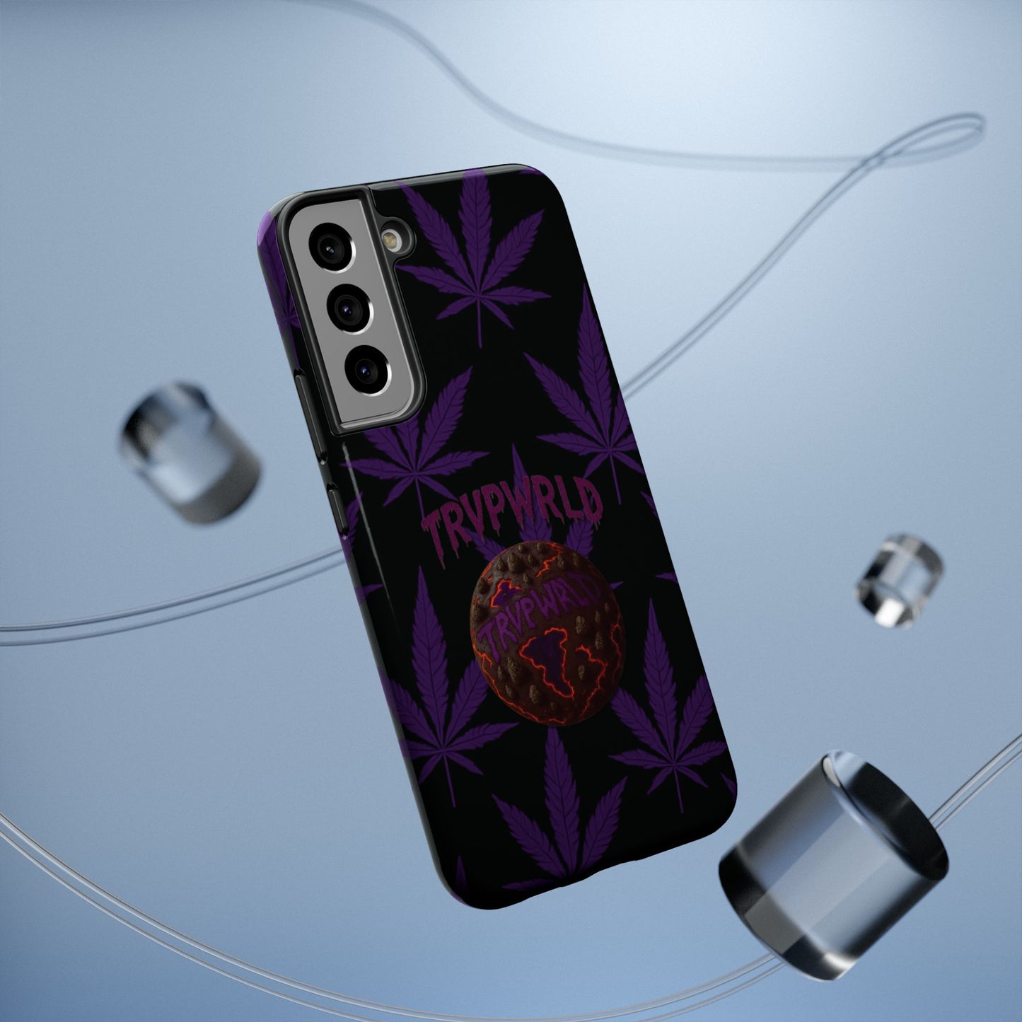 Smoke Signals Cannabis-Themed Impact-Resistant Phone Case