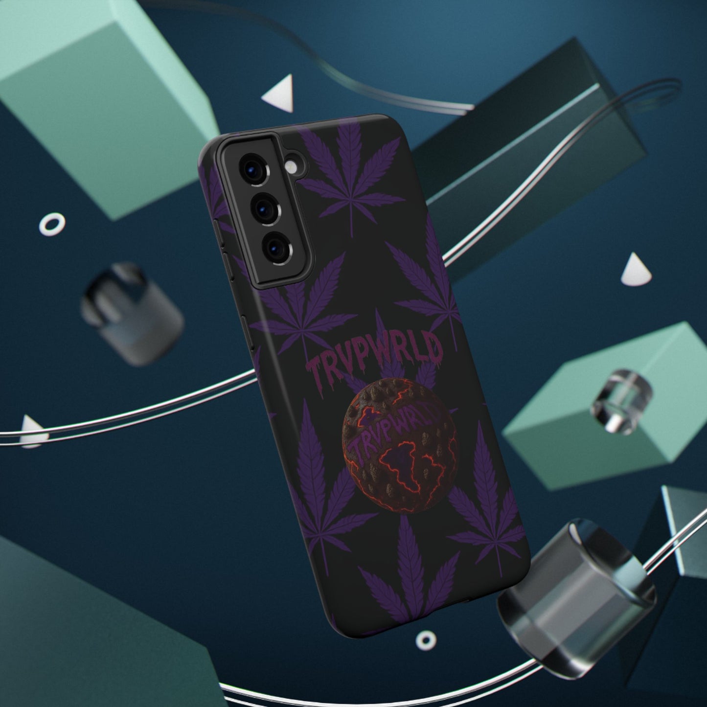 Smoke Signals Cannabis-Themed Impact-Resistant Phone Case