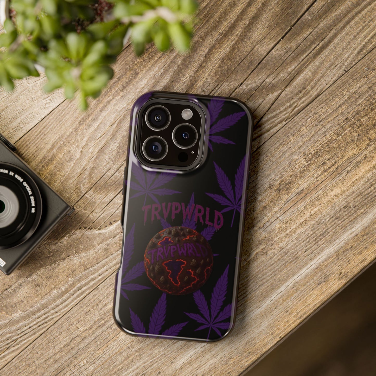 Smoke Signals Cannabis-Themed Impact-Resistant Phone Case
