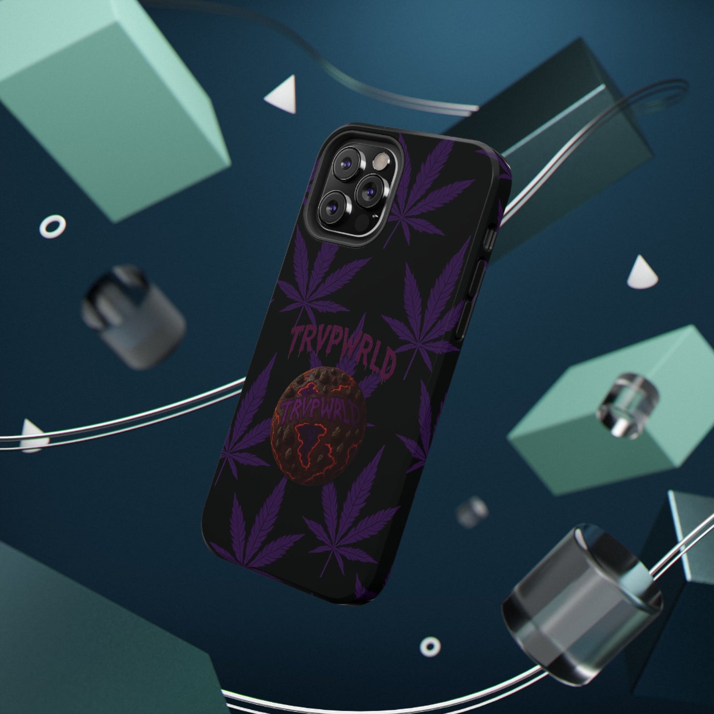 Smoke Signals Cannabis-Themed Impact-Resistant Phone Case