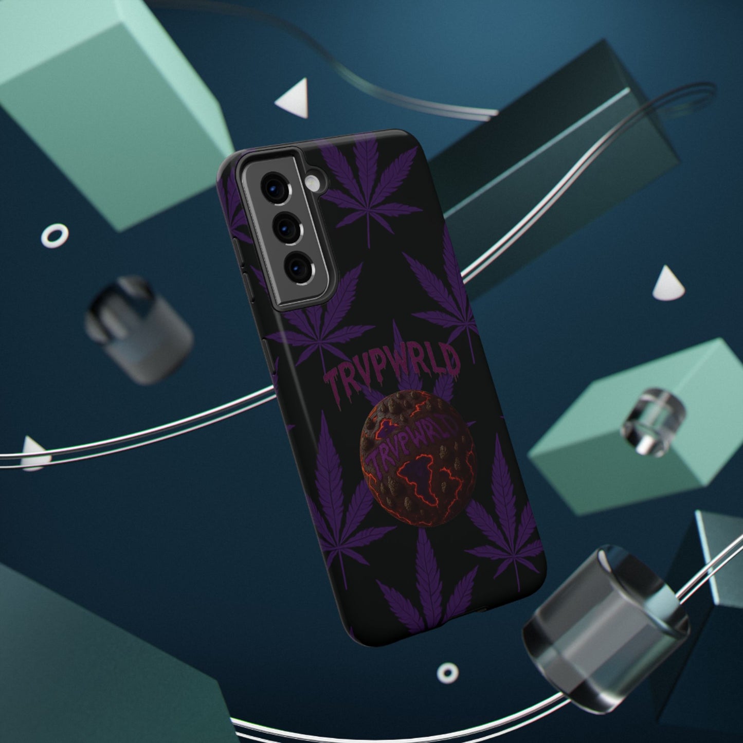 Smoke Signals Cannabis-Themed Impact-Resistant Phone Case