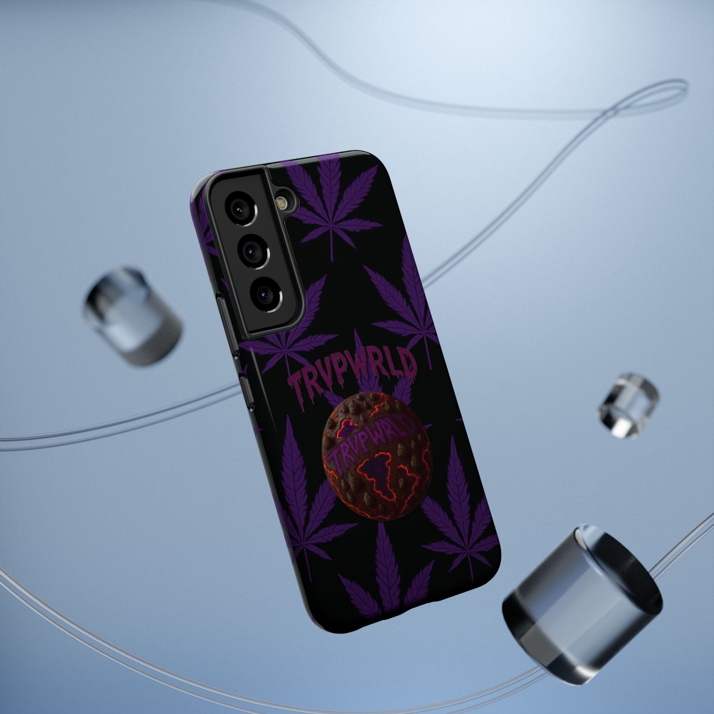 Smoke Signals Cannabis-Themed Impact-Resistant Phone Case