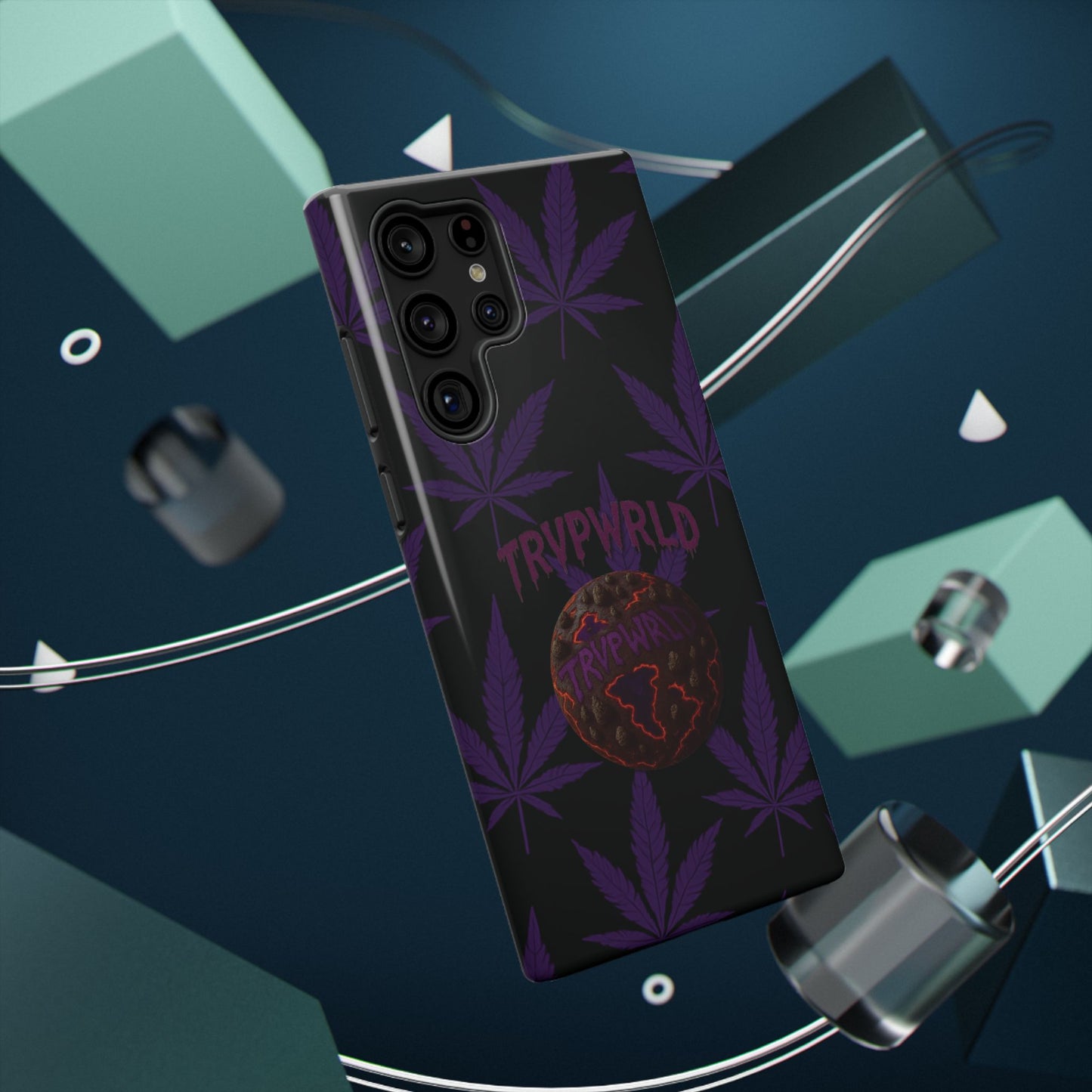 Smoke Signals Cannabis-Themed Impact-Resistant Phone Case