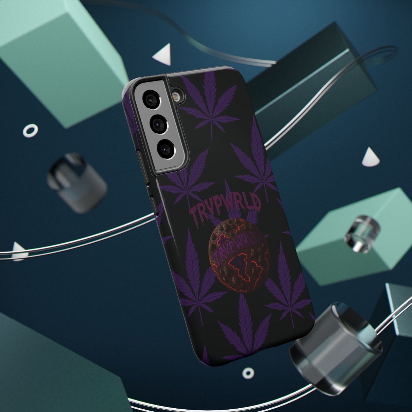 Smoke Signals Cannabis-Themed Impact-Resistant Phone Case