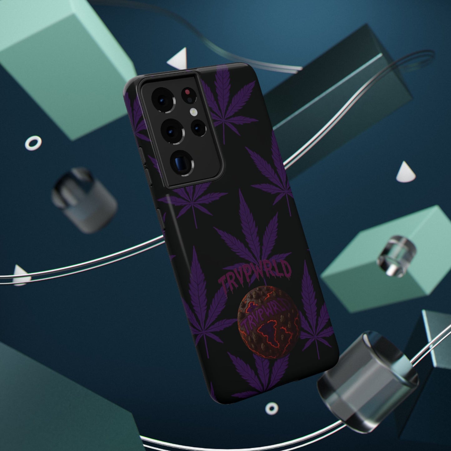 Smoke Signals Cannabis-Themed Impact-Resistant Phone Case