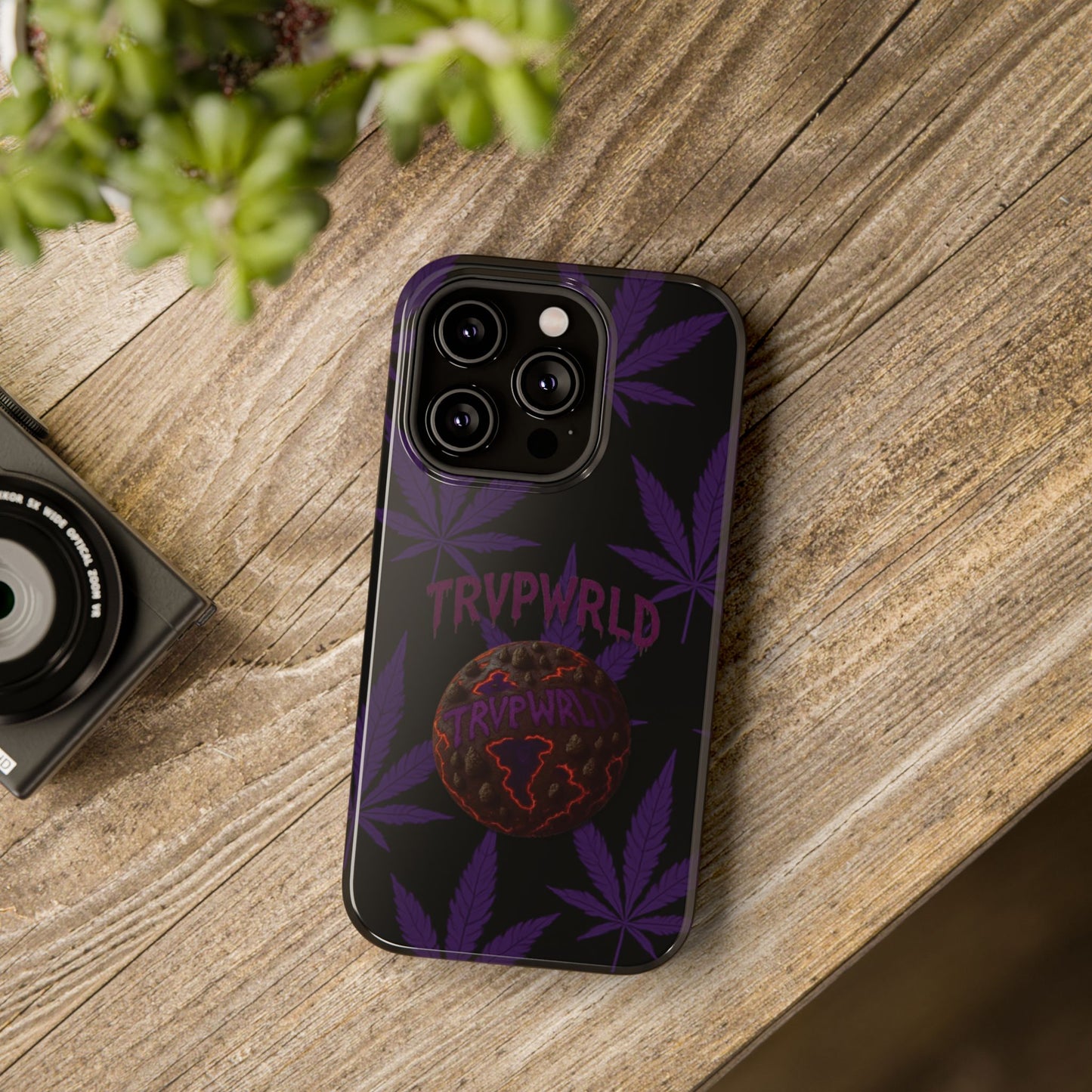 Smoke Signals Cannabis-Themed Impact-Resistant Phone Case
