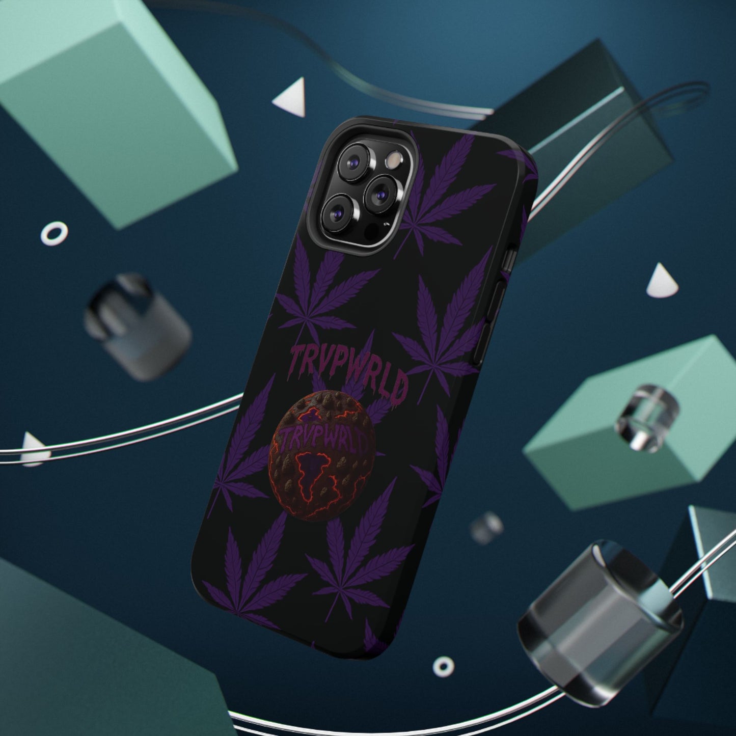 Smoke Signals Cannabis-Themed Impact-Resistant Phone Case