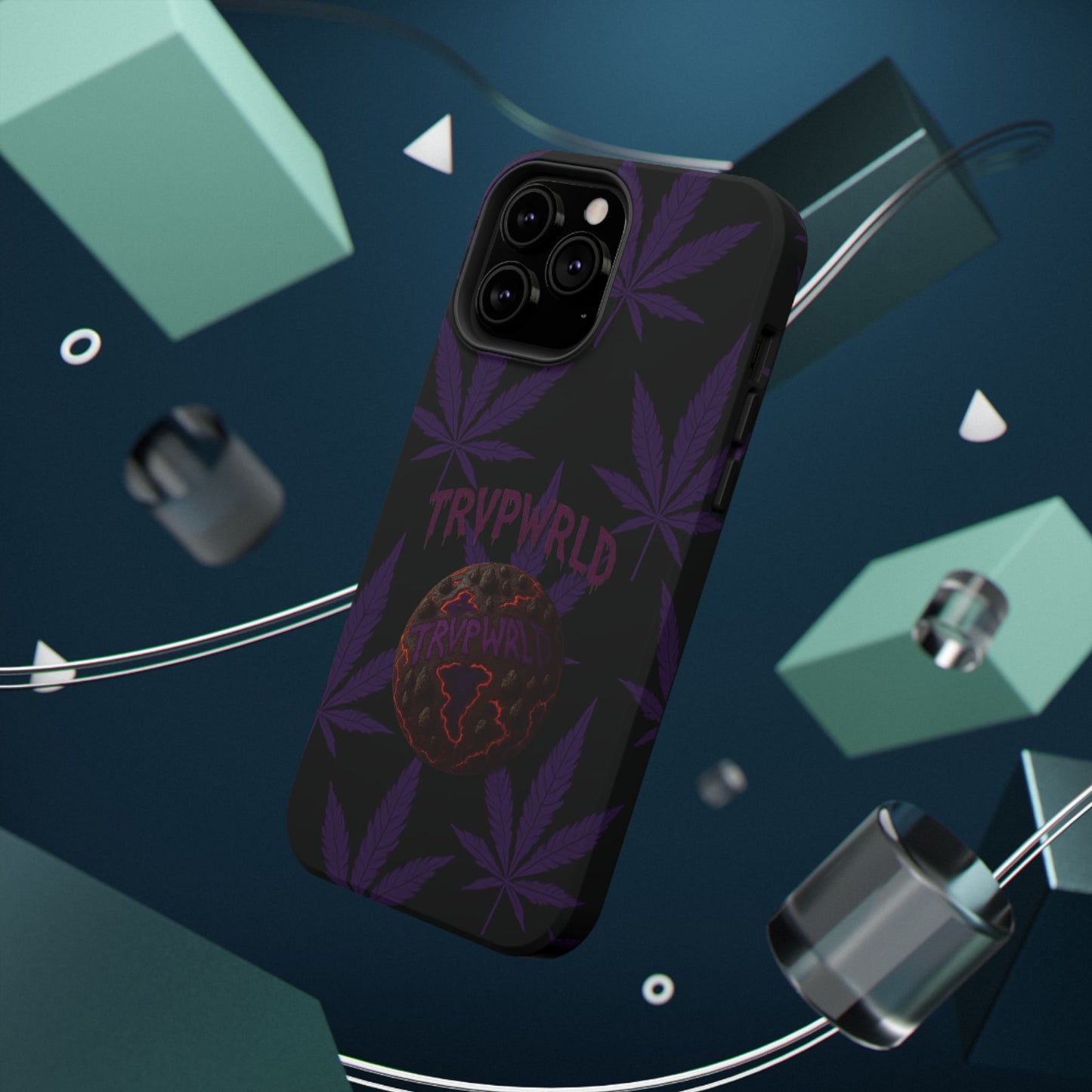 Smoke Signals Cannabis-Themed Impact-Resistant Phone Case