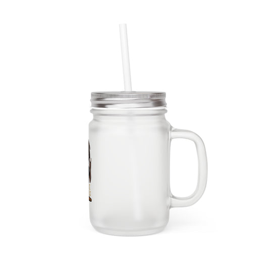 Frosted Mason Jar – Smoke Signals Edition