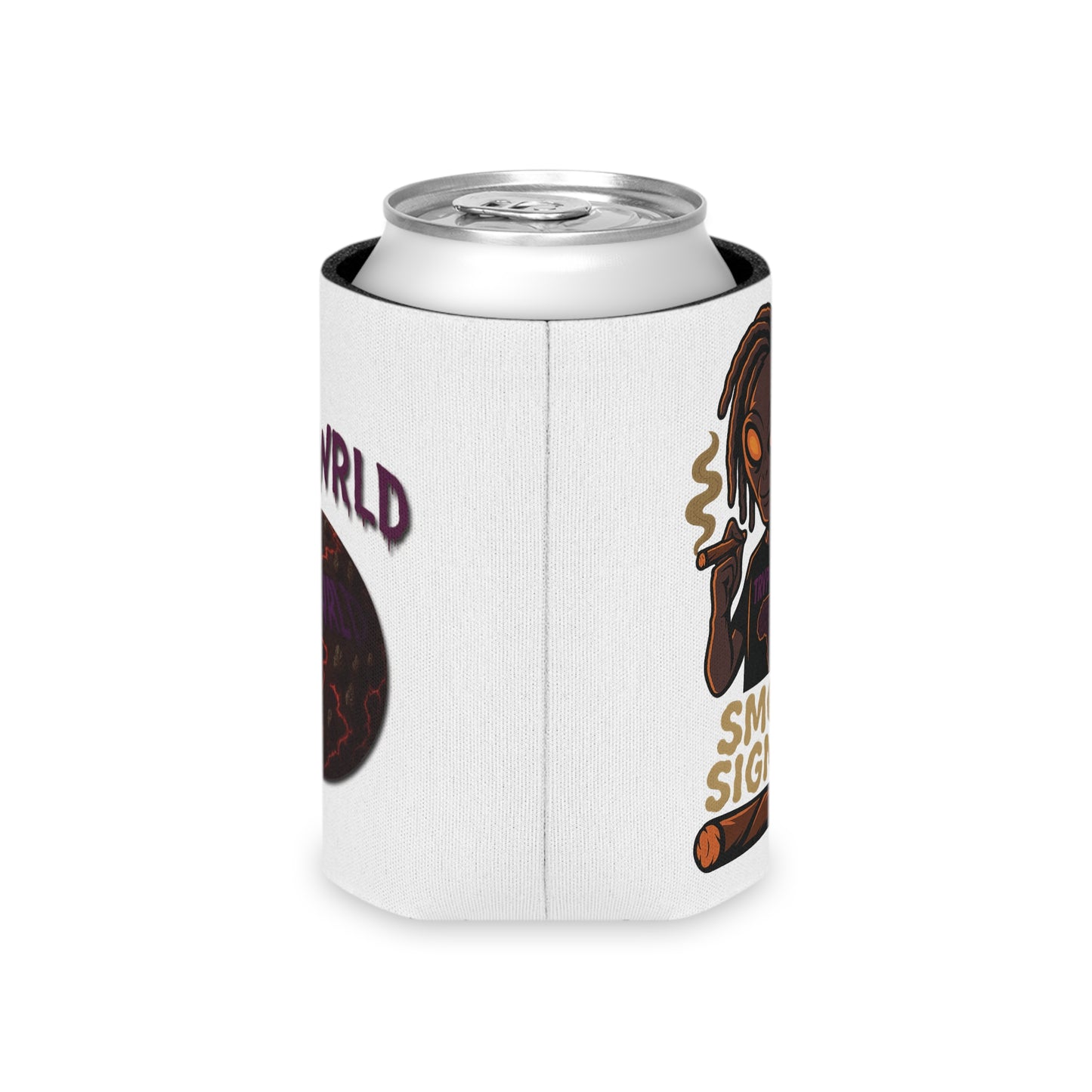 Chill Vibe Can Cooler – Smoke Signals, Party Gift, BBQ Accessory, Festival Gear, Unique Drink Holder