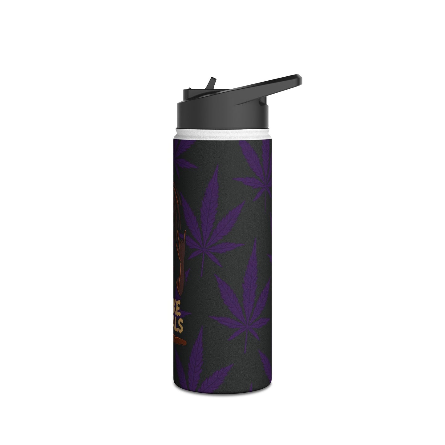 Stylish Stainless Steel Water Bottle – Smoke Signals Edition