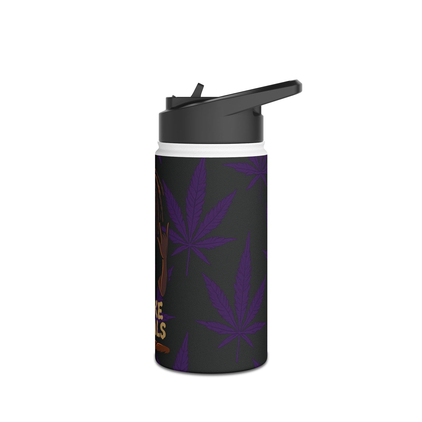 Stylish Stainless Steel Water Bottle – Smoke Signals Edition
