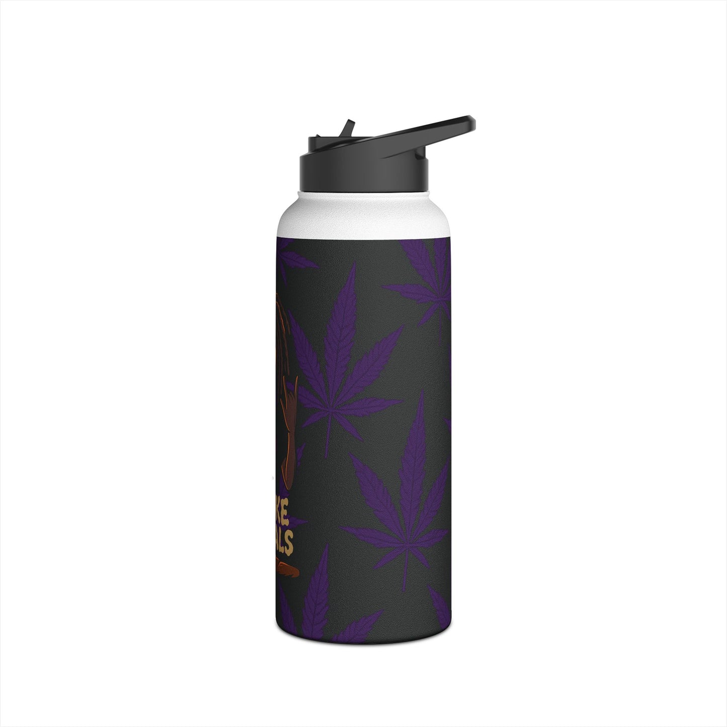 Stylish Stainless Steel Water Bottle – Smoke Signals Edition
