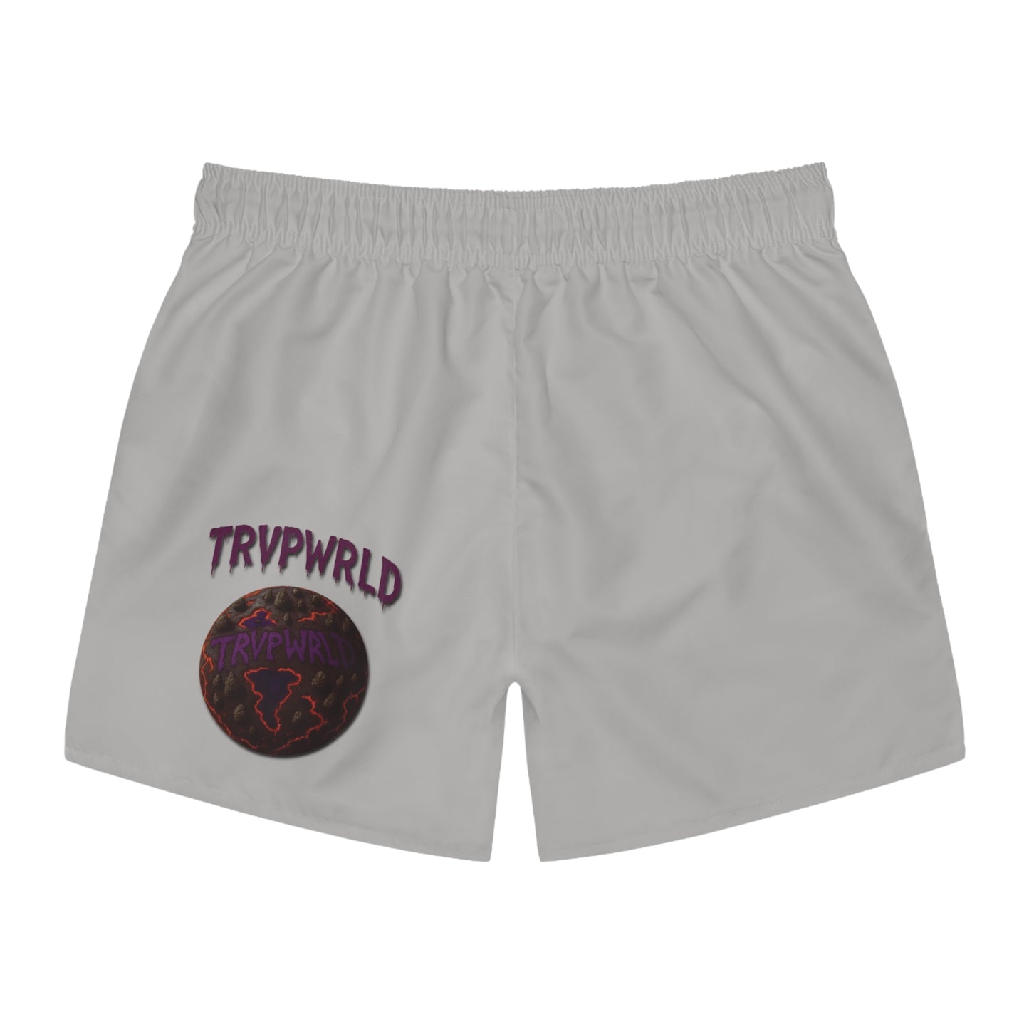 Smoke Signals Swim Trunks light grey – Tribal-Inspired Smoke Print