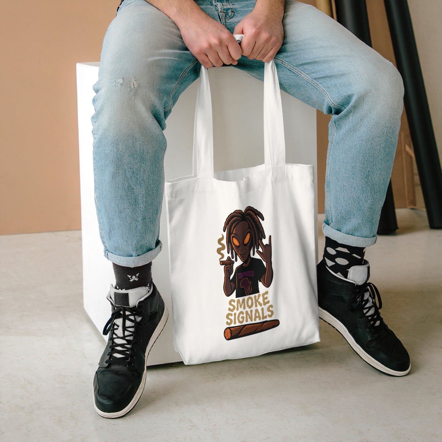 Cotton Tote Bag – Smoke Signals